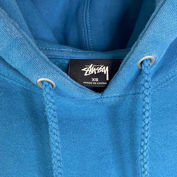 Stussy hoodie in a size xs, true to size, blue - Picture 3 of 3